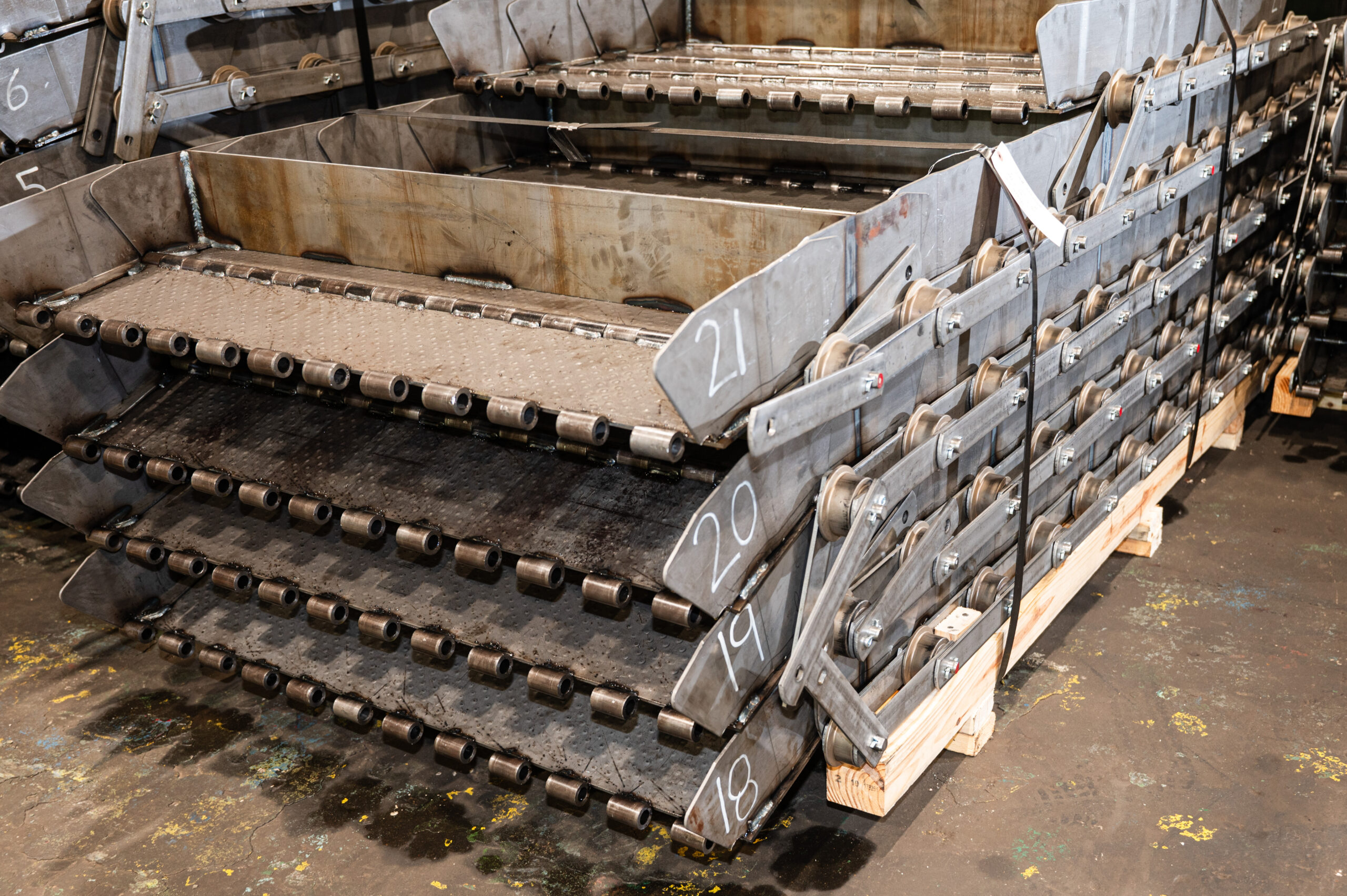 Welded Hinge Steel Belt Conveyors