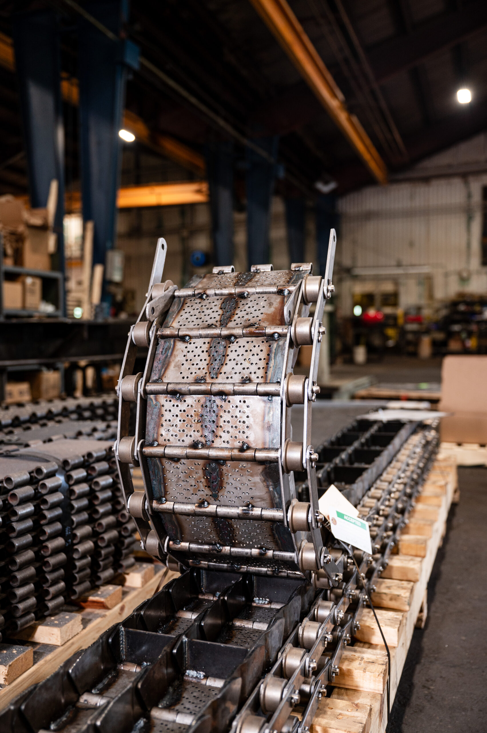 Welded Hinge Steel Belt Conveyors